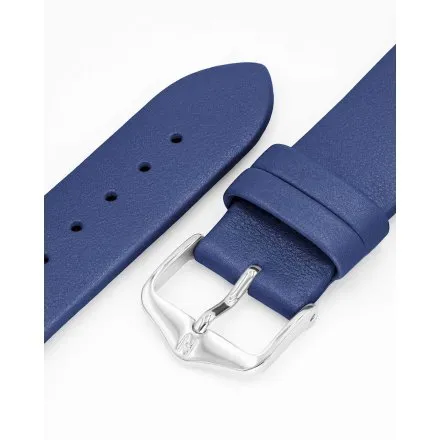 Niebieski pasek do zegarka 20 mm HIRSCH Cashmere 03902180-2-20 (M)
