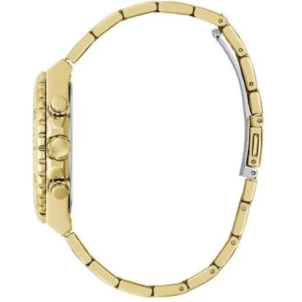Złoty zegarek Męski Guess Phoebe z bransoletą multidatownik GW0696L4