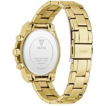 Złoty zegarek Męski Guess Phoebe z bransoletą multidatownik GW0696L4