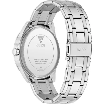 Guess Elliot Set srebrny zegarek męski z bransoletą i paskiem w zestawie GW1008G1