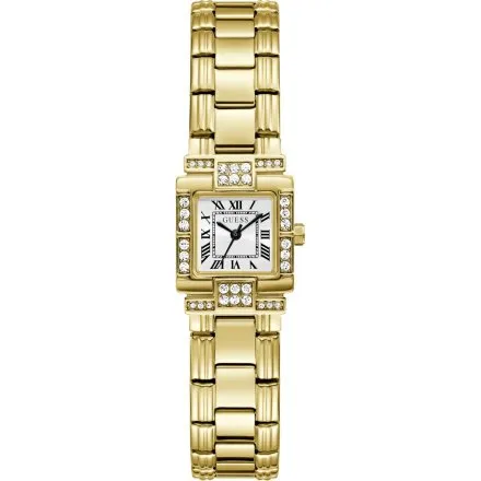 Guess Taylor złoty zegarek damski na bransolecie z kryształkami GW1157L2