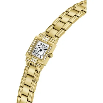 Guess Taylor złoty zegarek damski na bransolecie z kryształkami GW1157L2
