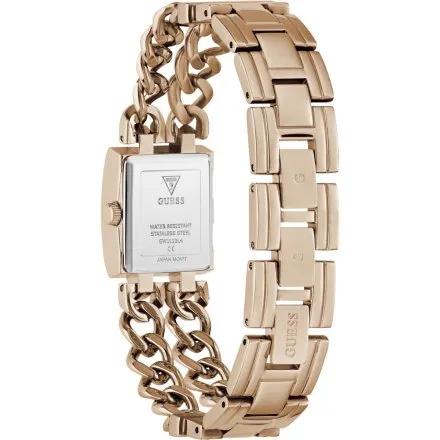 Guess Micro Mod różowozłoty zegarek damski na bransolecie łańcuch GW1159L4