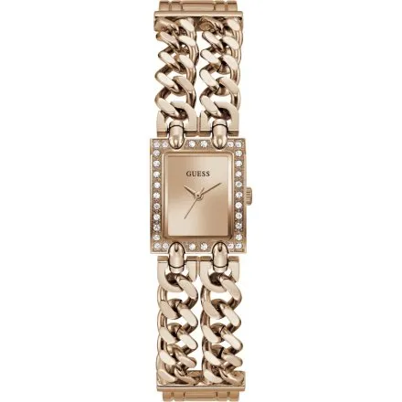 Guess Micro Mod różowozłoty zegarek damski na bransolecie łańcuch GW1159L4