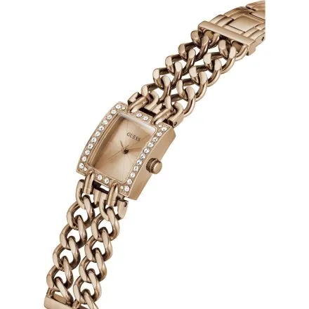 Guess Micro Mod różowozłoty zegarek damski na bransolecie łańcuch GW1159L4