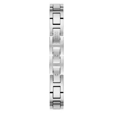 Guess Bejeweled Bellini srebrny zegarek damski na bransolecie z kryształkami GW0022L1
