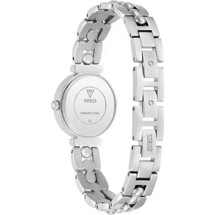 Guess Leena zegarek damski srebrny ze srebrną tarczą na bransolecie GW0994L1