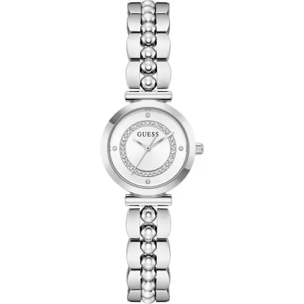 Guess Leena zegarek damski srebrny ze srebrną tarczą na bransolecie GW0994L1