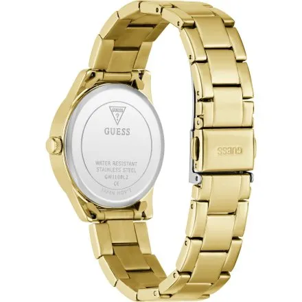 Guess Celestial zegarek damski złoty ze złotą tarczą na bransolecie GW1108L2