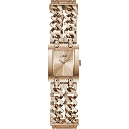 Guess Micro Mod różowozłoty zegarek damski na bransolecie łańcuch GW1112L4