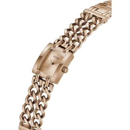Guess Micro Mod różowozłoty zegarek damski na bransolecie łańcuch GW1112L4