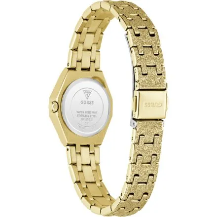 Guess Pixie zegarek damski złoty na bransolecie z kryształkami GW1120L2
