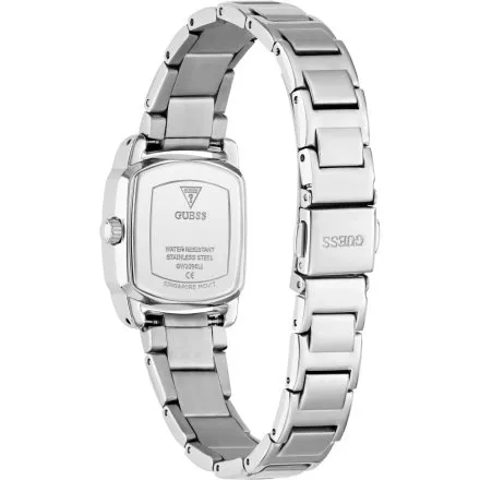 Guess Etta srebrny zegarek damski na bransolecie kryształki GW1096L1