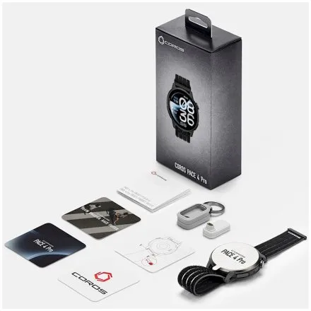 COROS Pace 4 PRO Black Czarny Nylon ultralekki smartwatch sportowy AMOLED GPS WPACE4P-BLK