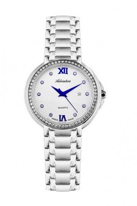 Zegarek Damski Adriatica na bransolecie A3812.51B3QZ - Swarovski Zegarek Swiss Made