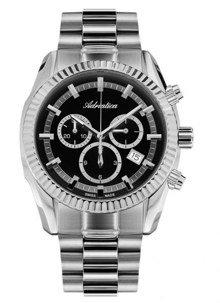 Zegarek Męski Adriatica na bransolecie A8210.5114CH - Chronograf Swiss Made