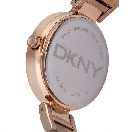 Klasyczny damski zegarek DKNY NY2400 Różowe złoto