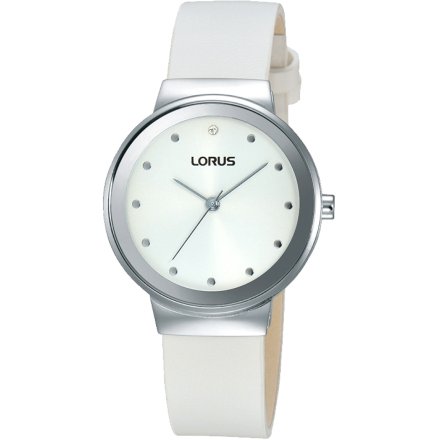 Damski zegarek Lorus z białym paskiem RG271JX9