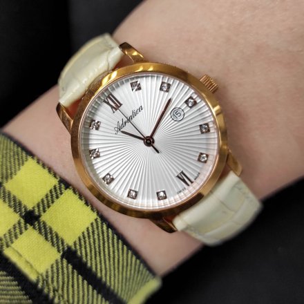 Zegarek Damski Adriatica na Pasku A3110.9283QZ - Swarovski Zegarek Swiss Made