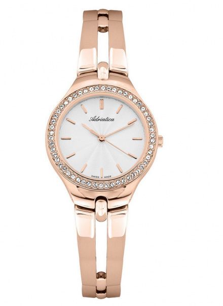 Zegarek Damski Adriatica na bransolecie A3418.9113QZ - Swarovski Zegarek Swiss Made