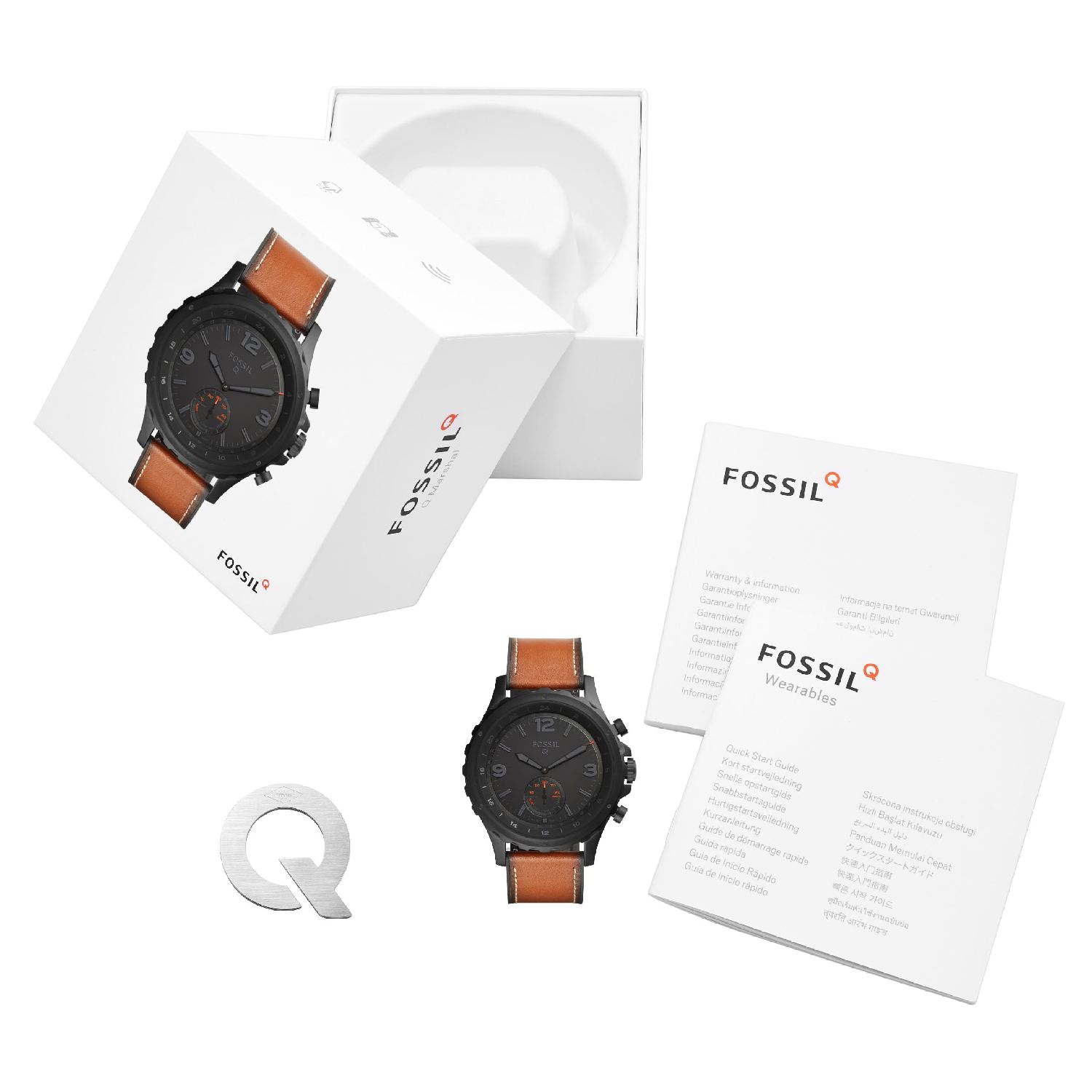 fossil q nate hybrid smartwatch ftw1114