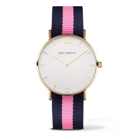 Klasyczny damski zegarek z szafirowym szkłem Paul Hewitt Sailor Line Gold