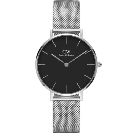 Zegarek Daniel Wellington Petite 32 Sterling srebrny z bransoletką mesh DW00100162