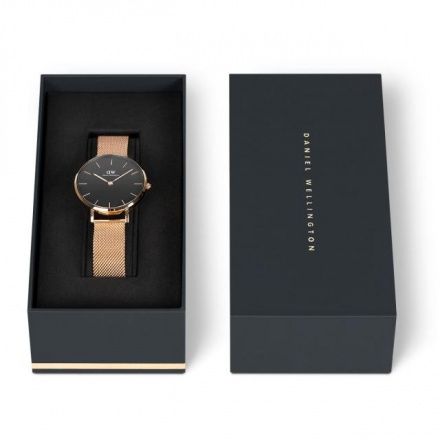 Zegarek Daniel Wellington Petite 32 Melrose różowe złoto z bransoletką mesh DW00100161