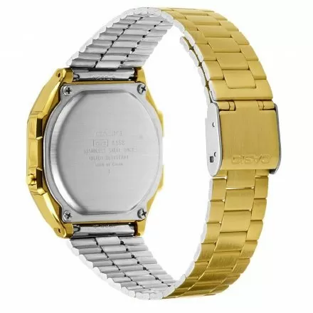 Złoty zegarek Casio Vintage z wyświetlaczem A168WG-9EF w stylu Retro