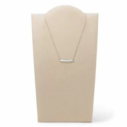 Srebrny naszyjnik Fossil z podłużną zawieszką JF02258040
