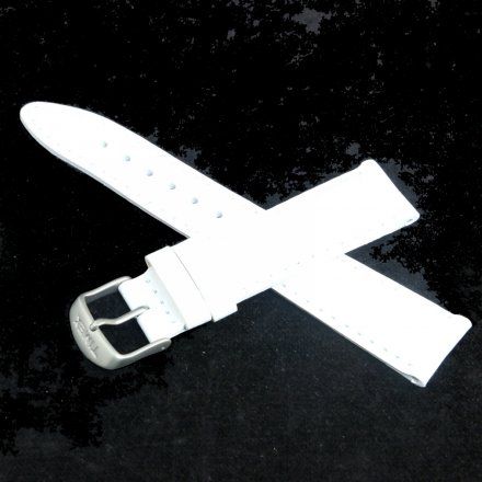 P2N345 Pasek Timex 20 Skórzany Biały Do Zegarka T2N345