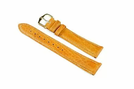 Jasnobrązowy pasek skórzany 18 mm HIRSCH Camelgrain 01009010-1-18 (L)