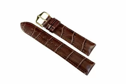 Brązowy pasek skórzany 20 mm HIRSCH Duke 01028010-1-20 (L)