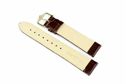 Brązowy pasek skórzany 20 mm HIRSCH Duke 01028010-1-20 (L)