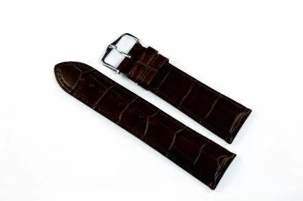 Brązowy pasek skórzany 22 mm HIRSCH Duke 01028010-2-22 (L)