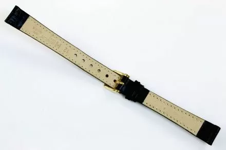 Czarny pasek skórzany 16 mm HIRSCH Duke 01028050-1-16 (L)