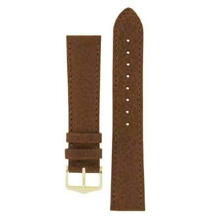 Brązowy pasek skórzany 12 mm HIRSCH Kansas 01502110-1-12 (M)
