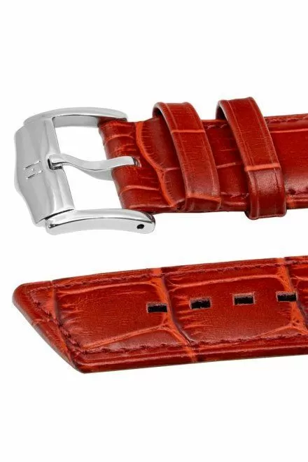 Czerwony pasek Skórzany 18 mm HIRSCH Princess NQR 02628120-2-18 (M)