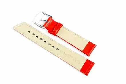 Czerwony pasek Skórzany 18 mm HIRSCH Princess NQR 02628120-2-18 (M)