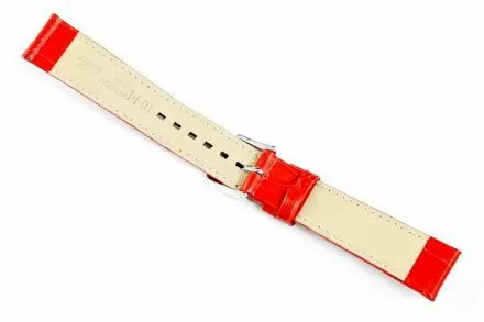 Czerwony pasek Skórzany 18 mm HIRSCH Princess NQR 02628120-2-18 (M)