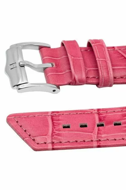 Różowy pasek Skórzany 18mm HIRSCH Princess NQR 02628125-2-18 (M)