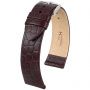 Brązowy pasek Skórzany 20 mm HIRSCH Sobek NQR 03928010-2-20 (L)