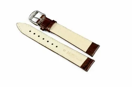 Brązowy pasek skórzany 18 mm HIRSCH Modena 10302810-2-18 (L)