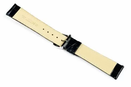 Czarny pasek skórzany 20 mm HIRSCH Modena 10302850-2-20 (L)