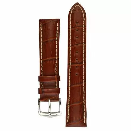 Jasnobrązowy pasek skórzany 18 mm HIRSCH Modena 10302870-2-18 (L)