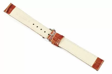 Jasnobrązowy pasek skórzany 18 mm HIRSCH Modena 10302870-2-18 (L)