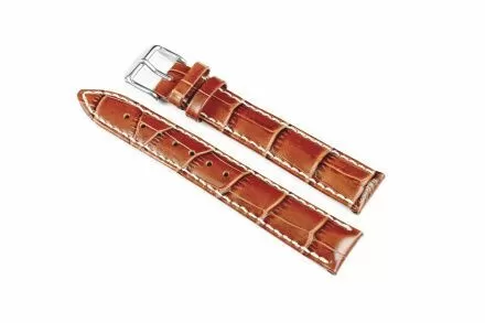 Jasnobrązowy pasek skórzany 18 mm HIRSCH Modena 10302870-2-18 (L)