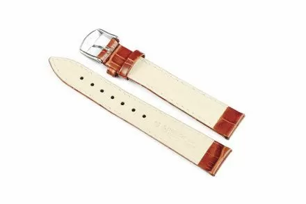 Jasnobrązowy pasek skórzany 18 mm HIRSCH Modena 10302870-2-18 (L)