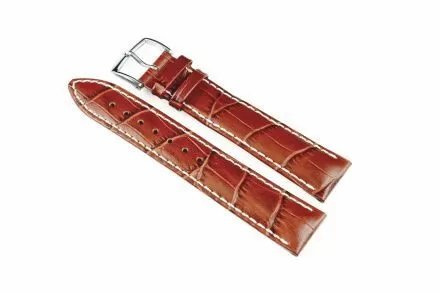 Jasnobrązowy pasek skórzany 20 mm HIRSCH Modena 10302870-2-20 (L)