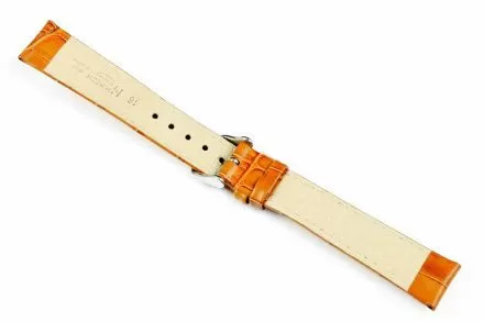 Miodowo-brązowy pasek skórzany 18 mm HIRSCH Modena 10302875-2-18 (L)